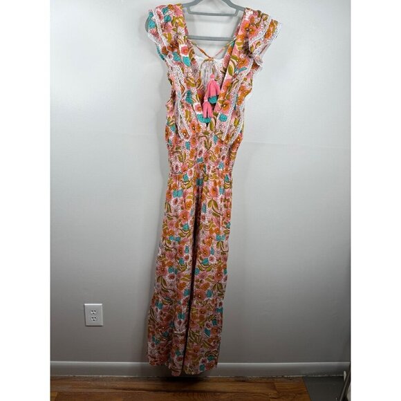 Barok Paris Kitsch & Pop Floral Maxi Dress Flowy Size L NWT - Picture 4 of 10